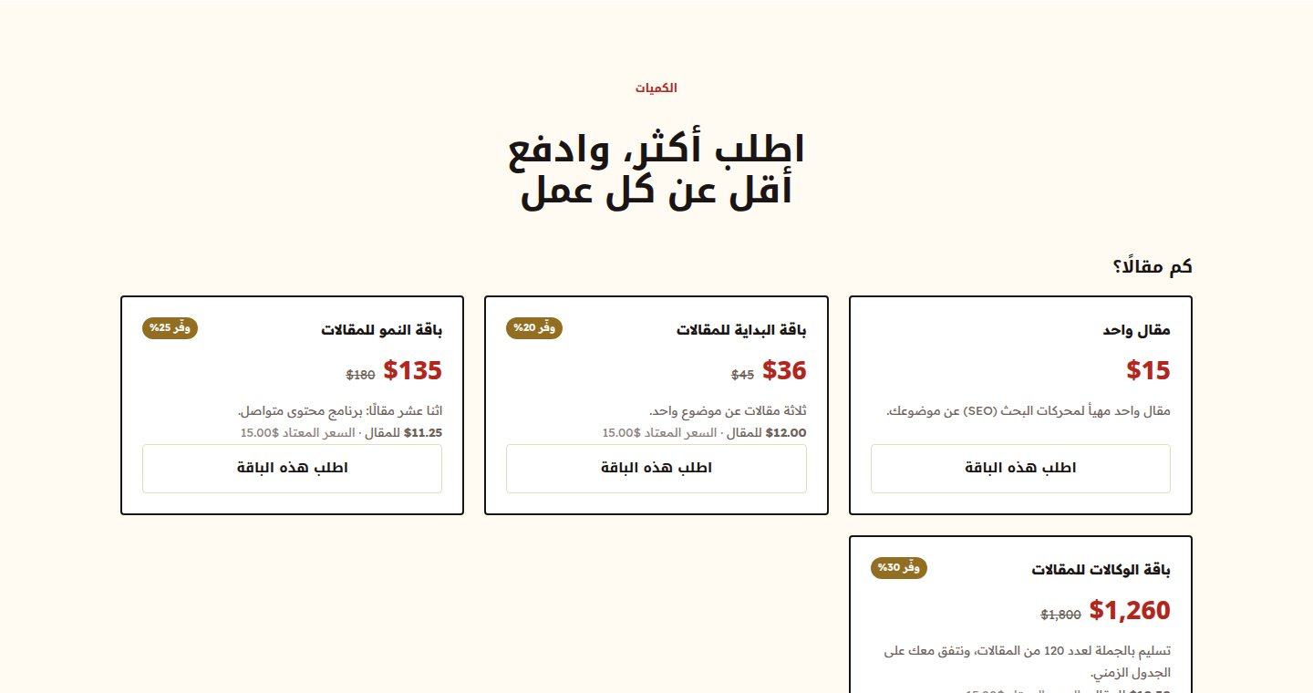 باقات المقالات